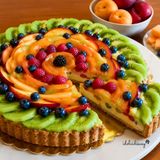 Torta morbida alla frutta fresca