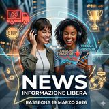 Rassegna stampa 19 Marzo 2026: Blocchi stradali, Tregua Nordio e Sinner a Roma