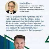 Will GPT stay in Europe? When can we expect the AI Act to be adopted? With prof. Martin Ebers