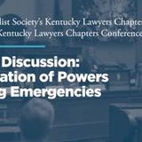 Panel 2: Separation of Powers During Emergencies