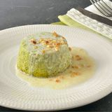 Sformatino di verdure con fonduta di parmigiano Reggiano