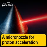 A micronozzle for proton acceleration