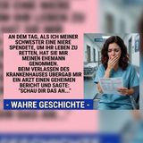 Ich spendete meiner Schwester eine Niere – bei der Entlassung bestahl sie mich