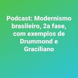 Meu primeiro podcast: Modernismo 2a fase. Drummond E Graciliano