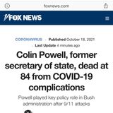 How the F••• did Colin Powell die and he was double vaccinated?