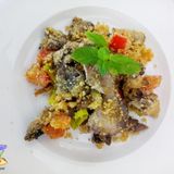 Funghi orecchiette gratinate in airfryer