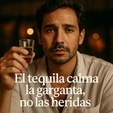 El tequila calma la garganta, no las heridas.