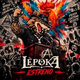 Lepoka con espada y puño en cada letra de REBELION ANIMAL