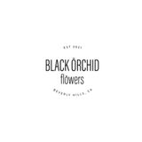 Midnight Whispers: Enchanting Black Orchid Love Bouquet