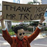 Donald Trump signs a bill supporting pro-democracy protesters in Hong Kong