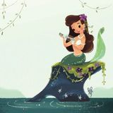LA SIRENITA 🧜 Ariel la sirenita y Ursula  👩‍🦰 Cuetos Disney