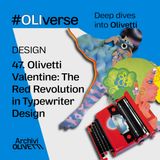 OLIverse - 47 - DESIGN - Olivetti Valentine: The Red Revolution in Typewriter Design