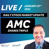Daily Stock Market Update - AMC Shares Triple