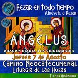 ANGELUS DEL DIA DE HOY JUEVES 7 DE AGOSTO 2025, 🙏ORACION A NUESTRA MADRE 🌹LA VIRGEN MARIA 🙏.