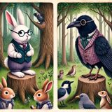 29 - Little Jack Rabbit and Professor Crow by David Cory