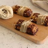 Barrette fit croccanti con frutta secca e cioccolato