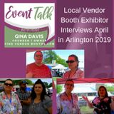 Local Vendor Booth Exhibitor Interviews April in Arlington 2019