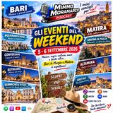 Eventi del weekend tra Bari, la Murgia e Matera: i consigli nel podcast
