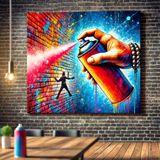 Think spray paint is just for graffiti tags?