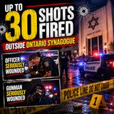 Up to 30 Shots Fired Outside Ontario Synagogue Officer and Gunman Seriously Wounded
