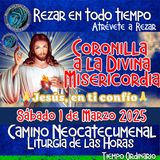 CORONILLA A LA DIVINA MISERICORDIA DE HOY. SABADO 1 DE MARZO 2025. IGLESIA CATOLICA 🙏 REZAR EN TODO TIEMPO.                   