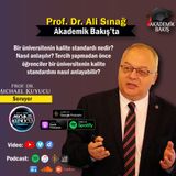 Prof.Dr. Ali Sınağ - Ankara Üniversitesi