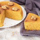 La torta di carote e mandorle pronta in pochi minuti