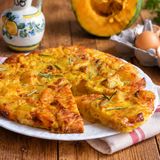 Frittata di zucca e patate al forno