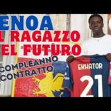 Il GENOA nel futuro - Per JEFF EKHATOR 18° compleanno con nuovo CONTRATTO ROSSOBLU fino al 2029