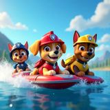 La Carrera en el Lago del Tesoro (Paw Patrol) | Audiocuentos