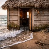 Waterline cuts the doorway