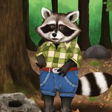 The plaid trousers of Mr. Raccoon | Forest Animal Stories