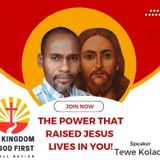 THE POWER THAT RAISED JESUS LIVES IN YOU!