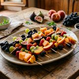 Spiedini di frutta fresca sani, colorati e facili