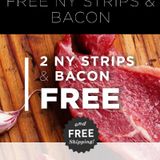 Butcher Box NY Strips Plus Bacon
