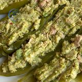 Peperoni Corno ripieni di zucchine e tonno: facili e leggeri