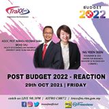 TRAXXfm Special Interview: Post Budget 2022 Reaction | Friday 29th October 2021 | 6:15 pm