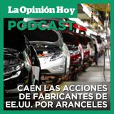 Trump anuncia aranceles del 25% a autos importados.