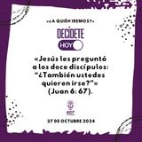 «¿A quién iremos?» | Devocional de Jóvenes | 27 de octubre 2024