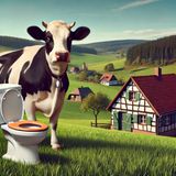 Warum bringt man Kühen bei, Toiletten zu benutzen?