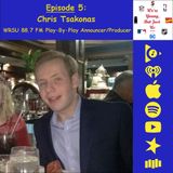 5. Chris Tsakonas, WRSU 88.7 FM Play-By-Play Announcer