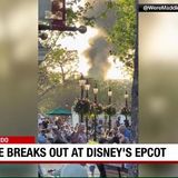 Disney guests witness fire at EPCOT's World Showcase