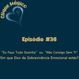 #36 – “Eu Faço Tudo Sozinha” ou “Não Consigo Sem Ti”:  Em que Eixo da Sobrevivência Emocional estás?