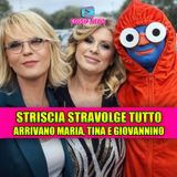 Striscia la Notizia stravolge tutto: arriva Maria De Filippi con Tina e Giovannino