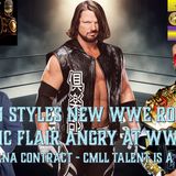 AJ Styles New WWE Role - Ric Flair Angry at WWE - Mike Santana Contract - CMLL loses a Star