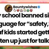 Students who got detention for using sign language in the hallways_ what happened