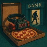 A mild-mannered pizza guy walks into a bank…