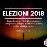 Diretta No stop- elezioni 2018 - La lunga notte degli SCRUTINI e degli OSCAR  Collegamenti dal King's College London e da Roma
