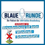 Brandenburg ist kein Windrad-Schrottplatz! | Die Blaue Runde, Ausgabe 27/23 vom 15.03.2023