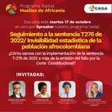 Seguimiento a la sentencia T276 de 2022: Invisibilidad estadística de la población afrocolombiana